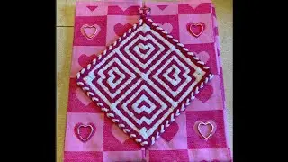 Potholder Valentines Day Queen of Hearts Pro Weaving Loom