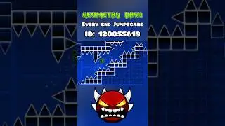 Every end Jumpscare | Geometry Dash #geometrydash #gd #robtop #gdupdate
