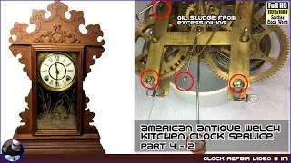 American antique Welch kitchen clock service - Part 4-2
