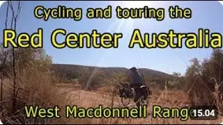 Cycle touring West MacDonnell Range, Red center of Australia