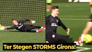 Ter Stegen&rsquo;s first training as Girona&rsquo;s new goalkeeper