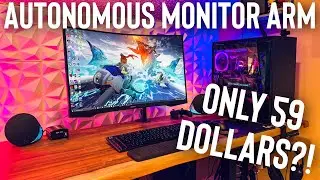 Autonomous Monitor Arm Unboxing & Setup! This is Only 59 Dollars?!
