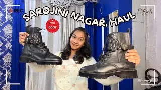 Sarojini Nagar Haul 🛍️ | Stylish Boots at Just ₹500 😱🔥 | winter wear Sarojini haul 🫶🏻 | Fizza