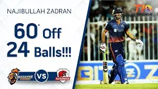 Young Najibullah Zadran's classy hitting!!! 60 off 24 balls!!! T10 League Season 2