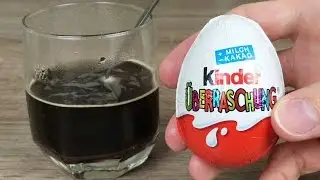 DIY Kinder Surprise Egg Coffee Mocha Chocolate MINIONS Drink