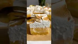 LEMON MERINGUE BARS 🍋🧁#baking #lemonbars #lemonmeringuebars #lemondessert