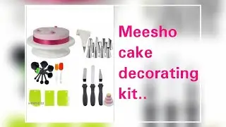 Meesho Cake decorating kit review/for beginners.... under Rs 400/-only