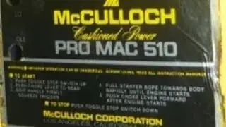 Mcculloch pro mac 510 po wymianie membran