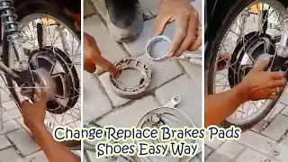 How to Change Replace Brakes Pads and Rotors on Electric motor bike sooty or Any Vehicle easy way