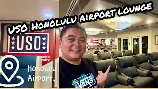 🇺🇸USO Honolulu Airport Lounges for U.S military and Retirees. USO #hawaii #airportlounge