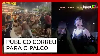 Vídeo mostra correria de fãs ao serem pegos de surpresa com ensaio de Lady Gaga em Copacabana