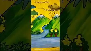 how to draw water cycle
