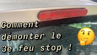 Comment d&eacute;monter et remplacer ampoule 3&egrave;me feu stop Peugeot