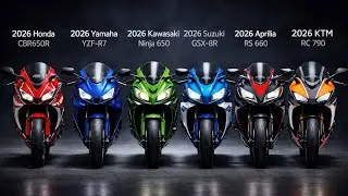 Ultimate Middleweight Battle: CBR650R vs R7 vs Ninja 650 vs GSX-8R vs RS 660 vs RC 790 | 17:00AM