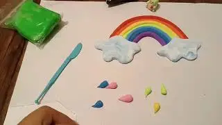 Making clay duck rainbow #kidscrafts #clay #rainbow #claycrafts #creativekids #slime #funforkids