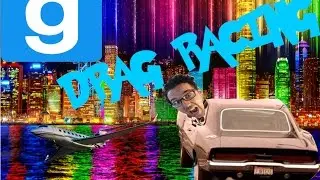Garry's Mod Funny Moments! (Drag Racing, Game Crashing, and RAINBOWS!)