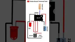 Simple Mobile Phone Detector Circuit LM 386 #shorts