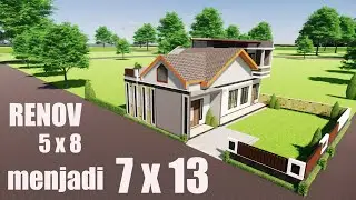 Renovasi 5x8 menjadi 7x13 - part 2