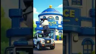 The Golden Box Mystery (AI Animated):Police Panda kids #kidscartoon #policepanda #silentcartoon