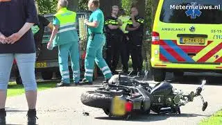 Ernstig motorongeval Stieltjeskanaal