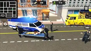 Policeman Ambulance Driver Simulator #2 - Emergency Rescue Truck   Android Gameplay