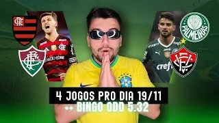 PALPITES E APOSTAS DE FUTEBOL PARA HOJE 19 11 2025 + BILHETE PRONTO (QUARTA-FEIRA)