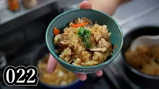 松茸炊き込みご飯なんてやる前から美味いやん (mixed rice with Tricholoma matsutake)【爆速きのこ料理#022】