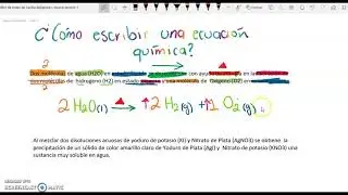 ¿Cómo escribir una ecuación química?