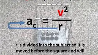 Rearranging formula - Physics