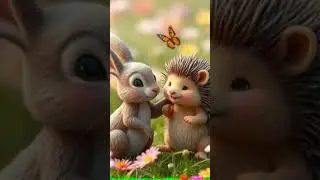 The Heartwarming Moment: Rabbit Rescues a Hedgehog in Need