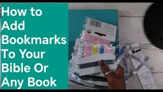 How To Add Bookmark Ribbons To Your Bible Or Any Book #artsandcrafts #creative #diy #books #fun