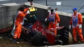 【F1 2015 Russian Grand Prix FP3】Carlos Sainz Jr. Big Crash