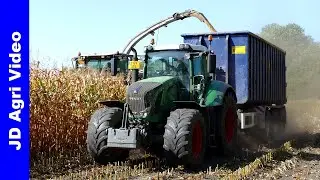 Claas + Fendt 718 - 720 - 822 - 828 | Maishakselen | Vragender | Harvesting maize | Maish&auml;ckseln