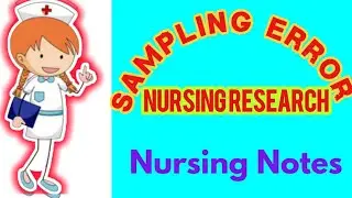 Sampling error| Types of error| Nursing Research| Nursing Notes| @nursingnotes360degree