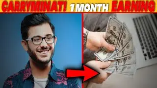 carryminati 1 mahine ka kitna kamata hai||carryminati 1 month earning #shorts#shortvideos