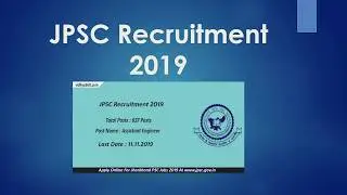 JPSC Recruitment 2019, Apply Online Assistant Engineer (Advt. 05/2019)