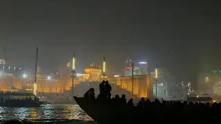 Boat ride on New year 01 Jan 2026 at Manikarnika Ghat, varanasi