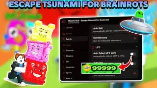 [🛸NEW] Escape Tsunami For Brainrots Script - AUTO FARM, GOD MODE, UFO COINS, NO KEY!