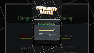 🔴 Popularity Battle Aise Milta Hai 50+ Point #bgmipopularitytrick #viral  #shorts