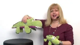 Zanies Corduroy Croc Dog Toy