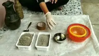 DIY craft/ bowl using cement