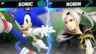 Super Smash Bros Ultimate Amiibo Fights Sonic vs the World EX vs Robin