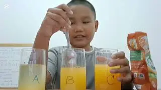 A B C juice experiment science