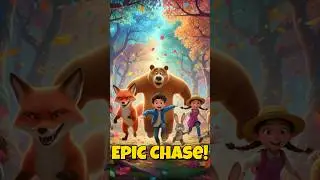 Cute Animals Epic Forest Chase 🦊🐻 | Toony Kids & Animal Squad Adventure!