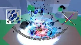GODHUMAN X CDK is broken! #roblox #bloxfruits #combo #curseddualkatana #gaming #pvp #godhumancombo