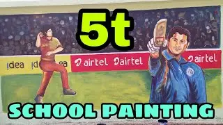 5t school painting/wall writing painting