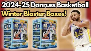New Release! 2024-25 Panini Donruss Basketball Winter Blaster Box Review! Number to 75 Hit!!
