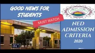 NED University Karachi [NEDUET]  Admission Criteria 2020/NED New Admission Policy