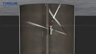 Reactor Tank Water Jet Auto Cleaning-Animation Demo