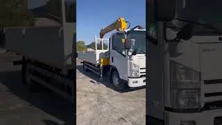 Isuzu бортовая платформа с манипулятором, XCMG SQS100-4. Борт 6 метров, КМУ 4 тонны.